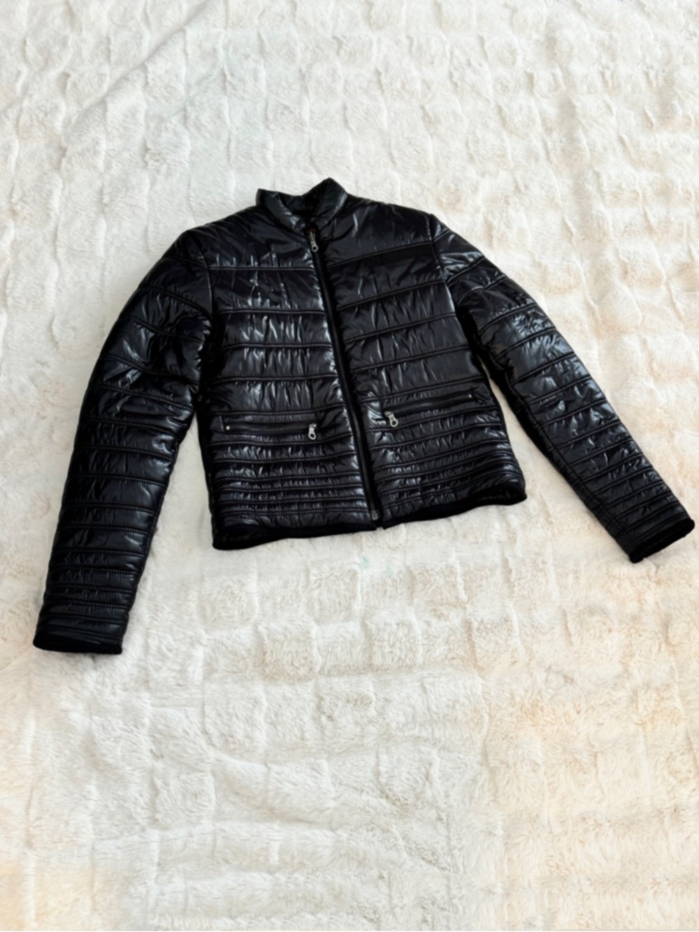 Chanel Black Quilted Lightweight Puffer Jacket